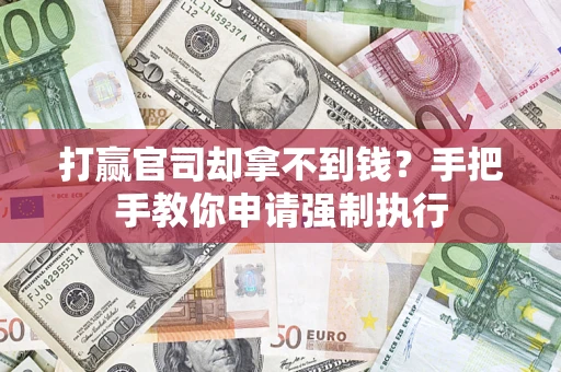 武汉打赢官司却拿不到钱？手把手教你申请强制执行