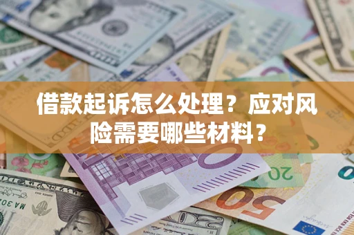 武汉借款起诉怎么处理？应对风险需要哪些材料？