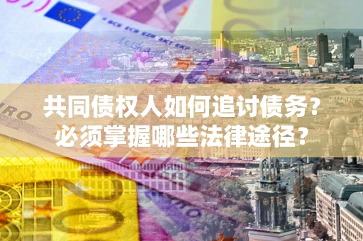 武汉共同债权人如何追讨债务？必须掌握哪些法律途径？