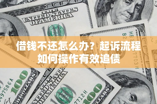 武汉借钱不还怎么办？起诉流程如何操作有效追债