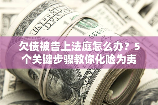 武汉欠债被告上法庭怎么办？5个关键步骤教你化险为夷